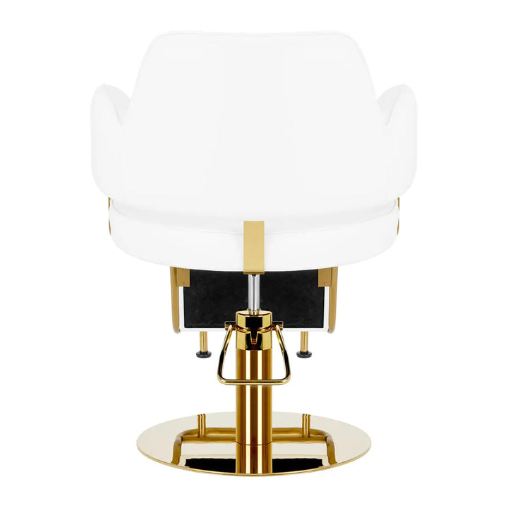 Friseurstuhl Gabbiano Linz NQ Gold Weiß