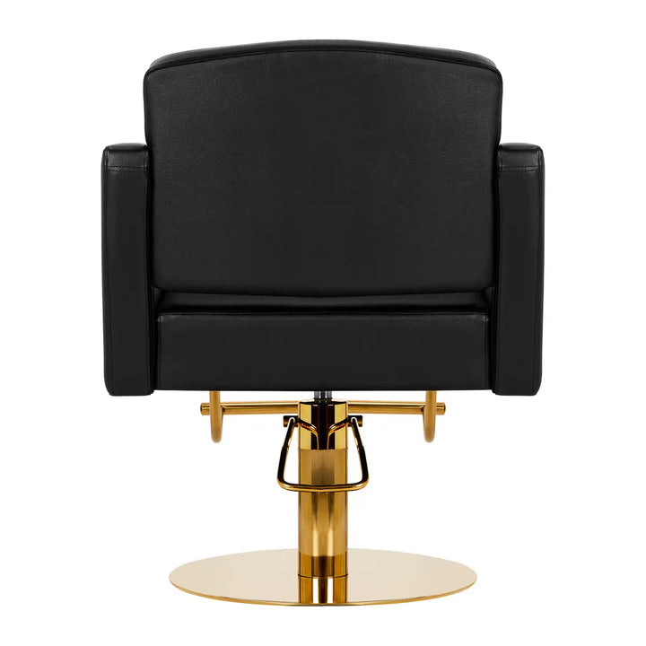 Friseurstuhl Gabbiano Turyn Schwarz Gold