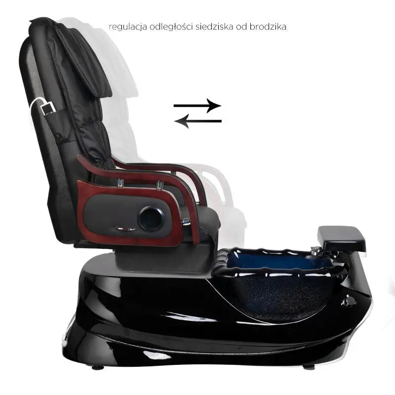 Fußpflegestuhl Pediküre SPA AS-261 Schwarz mit Massagefunktion