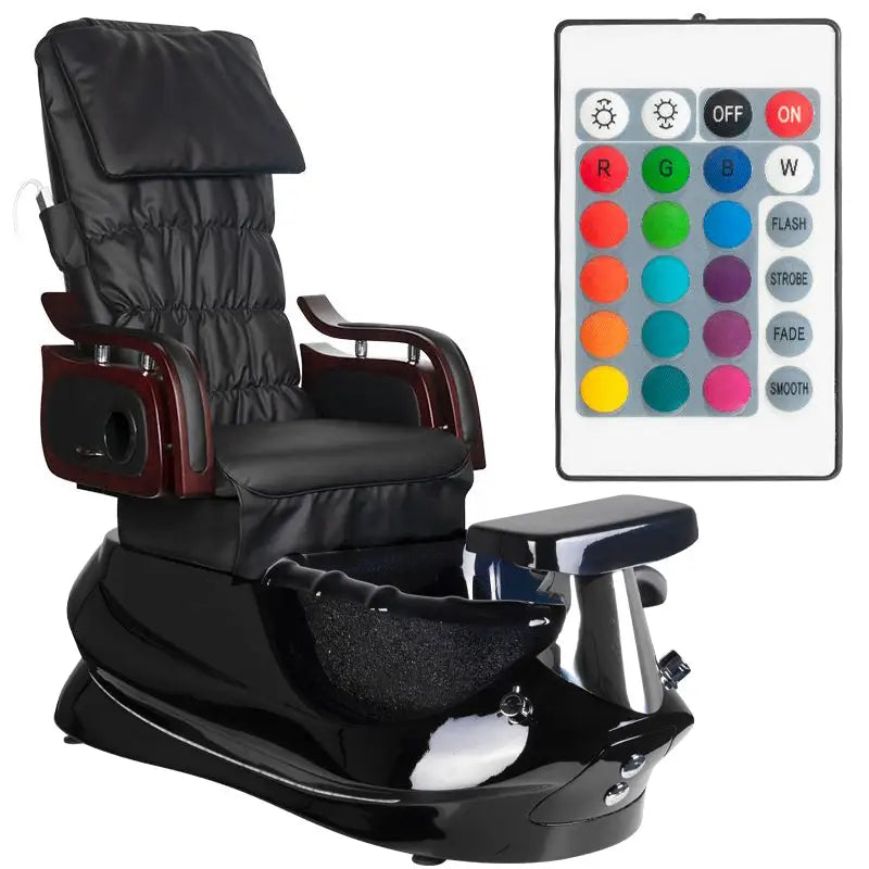 Fußpflegestuhl Pediküre SPA AS-261 Schwarz mit Massagefunktion