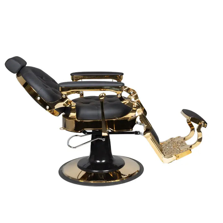 Gabbiano Barberstuhl Claudius Gold Schwarz - Barberstuhl