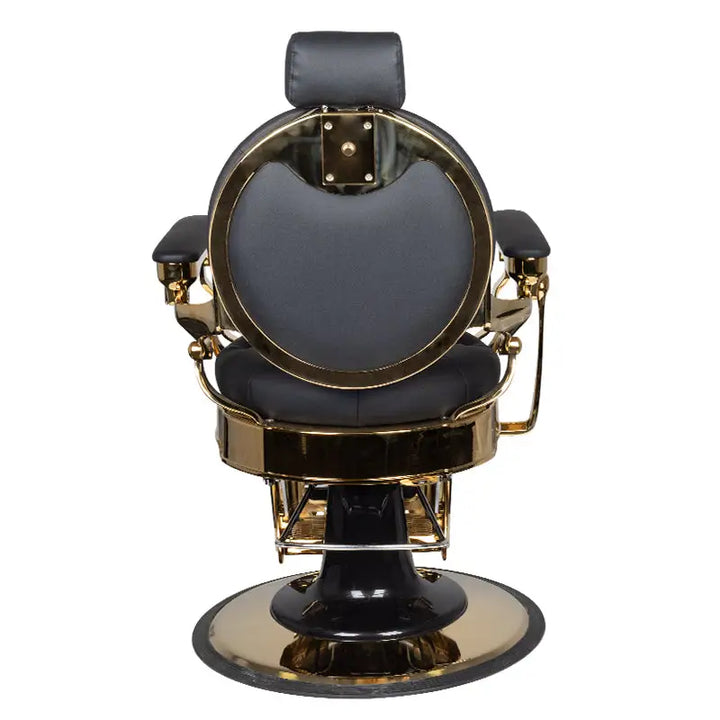 Gabbiano Barberstuhl Claudius Gold Schwarz - Barberstuhl