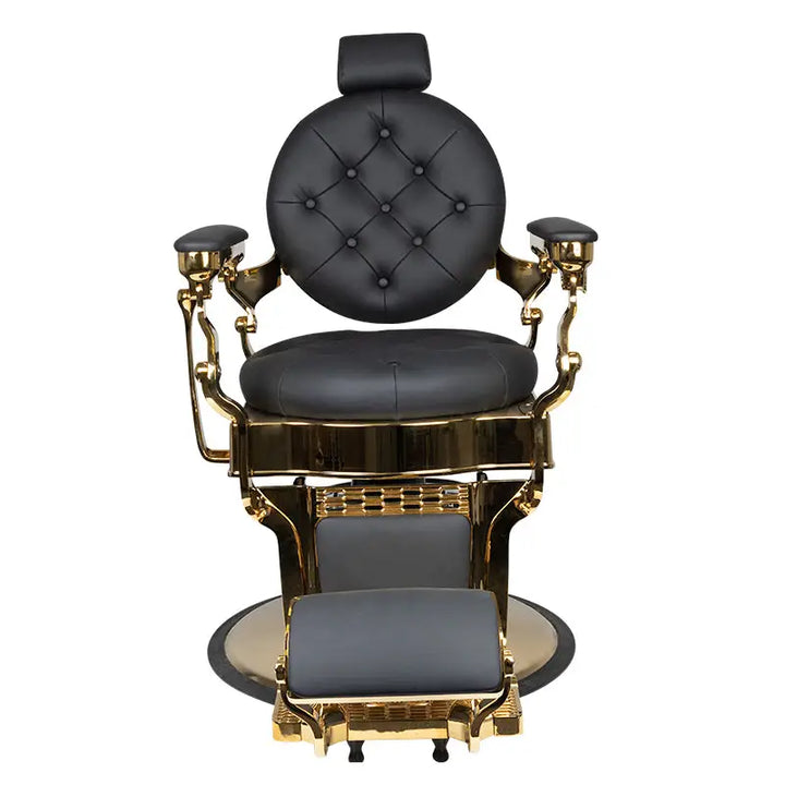 Gabbiano Barberstuhl Claudius Gold Schwarz - Barberstuhl