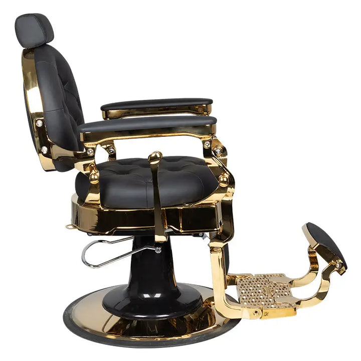 Gabbiano Barberstuhl Claudius Gold Schwarz - Barberstuhl