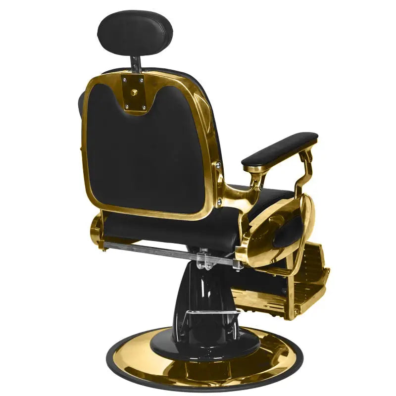 Gabbiano Barberstuhl Francesco Gold Schwarz - Barberstuhl