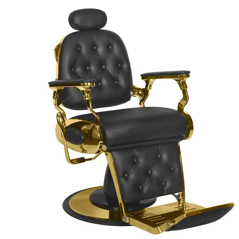 Gabbiano Barberstuhl Francesco Gold Schwarz - Barberstuhl