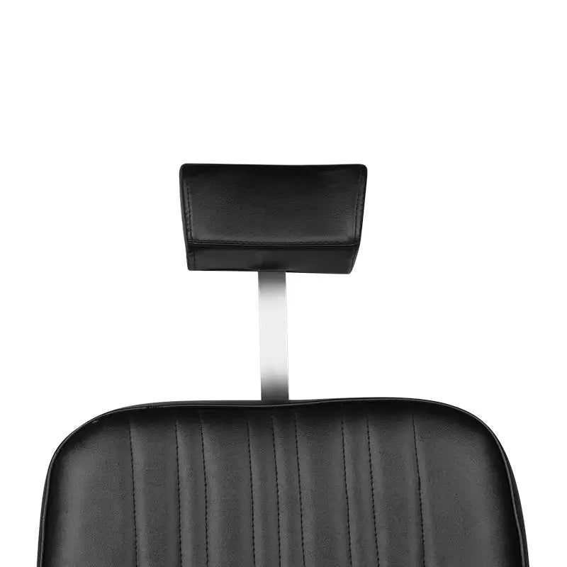 Schwarzer Gabbiano Barberstuhl Patrizio mit Kopfstütze, modernes Friseurstuhl Design