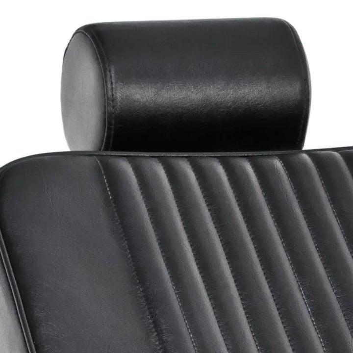 Schwarzer Lederstuhl mit Kopfstütze Gabbiano Barberstuhl Royal Schwarz