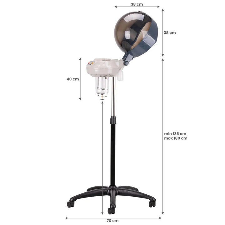 Haar-Dampfabzug mit höhenverstellbarem Steamer für professionelles Styling von Gabbiano