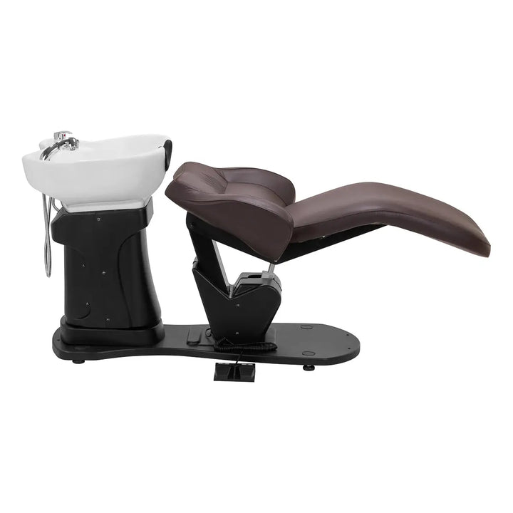 Gabbiano elektrische Friseurwaschanlage TRYCHO braun - Friseurwaschanlage