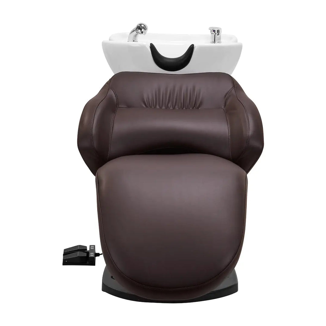 Gabbiano elektrische Friseurwaschanlage TRYCHO braun - Friseurwaschanlage