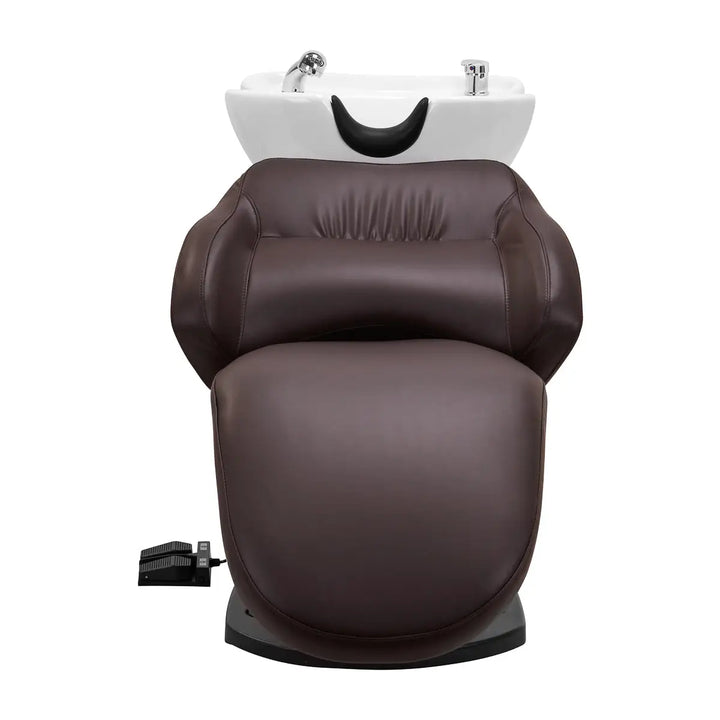 Gabbiano elektrische Friseurwaschanlage TRYCHO braun - Friseurwaschanlage