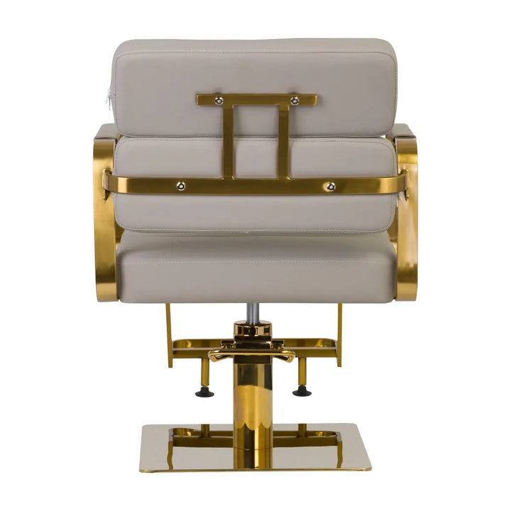 Gabbiano Friseur Porto Gold Grau - Friseurstuhl
