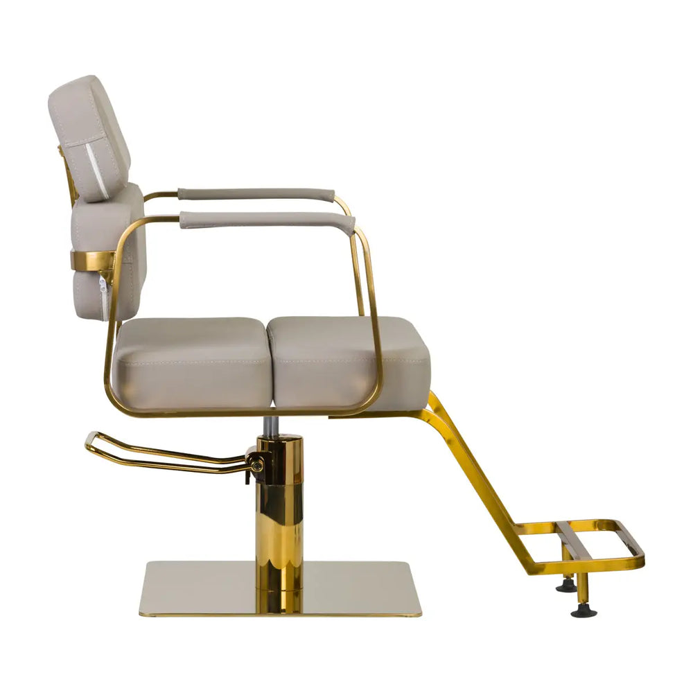Gabbiano Friseur Porto Gold Grau - Friseurstuhl