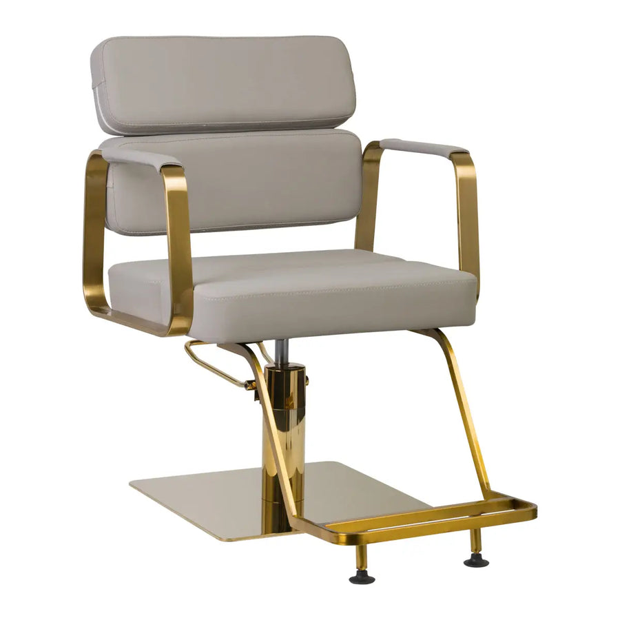Gabbiano Friseur Porto Gold Grau - Friseurstuhl