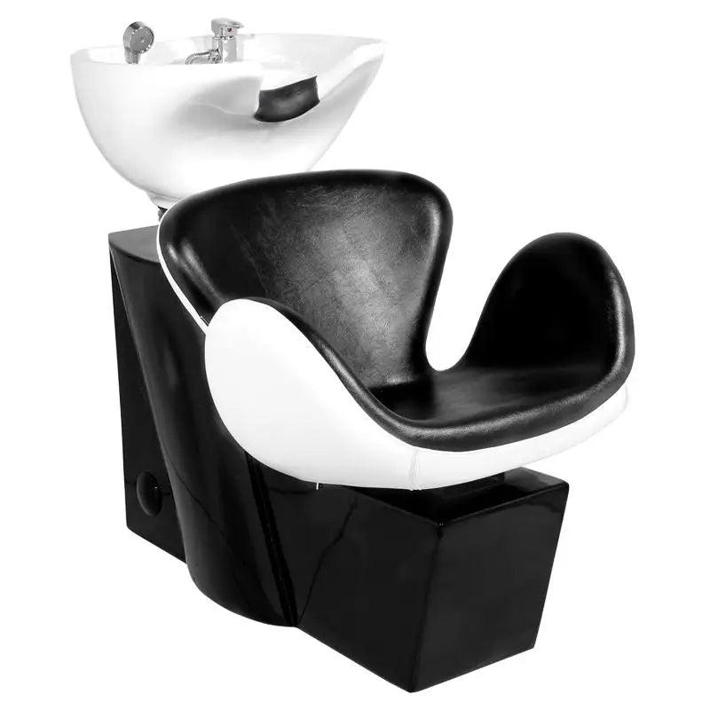 Schwarzer und weißer Salon-Shamponstuhl Gabbiano Friseur-Waschanlage Amsterdam