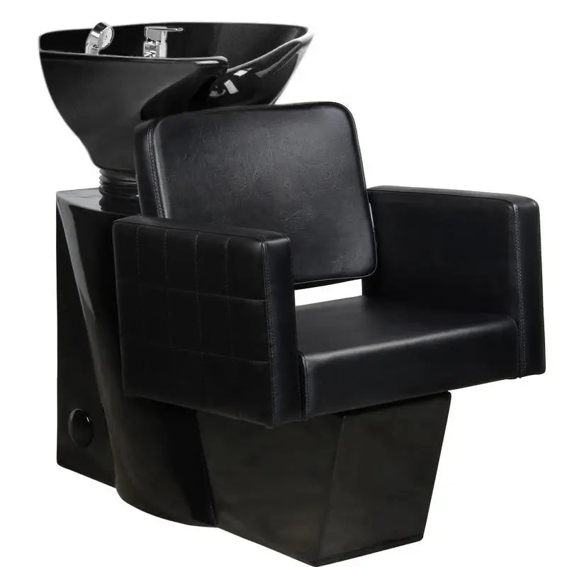 Schwarzer Friseursalon Shampoo-Stuhl im Gabbiano Ankara Schwarz Design