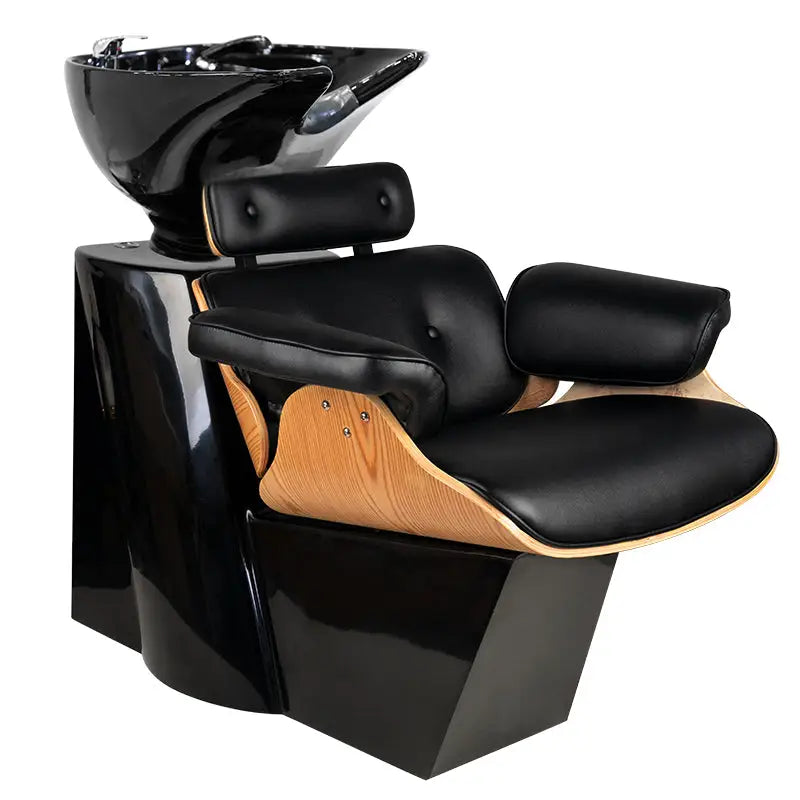 Gabbiano Friseur-Waschanlage Florenz Schwarz - Friseur-Waschbecken