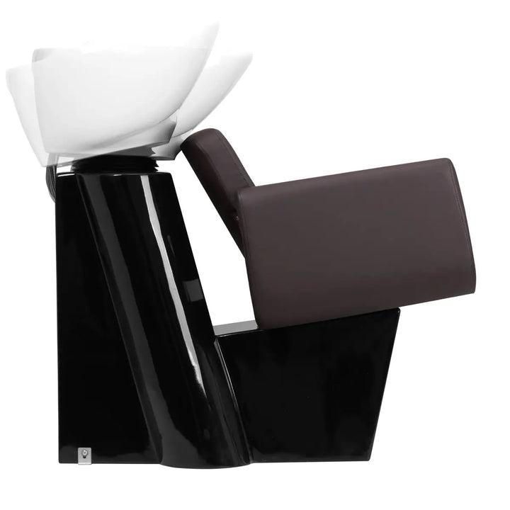Haar Salon Shampoo Stuhl Gabbiano Friseur Waschanlage Helsinki Braun im Einsatz