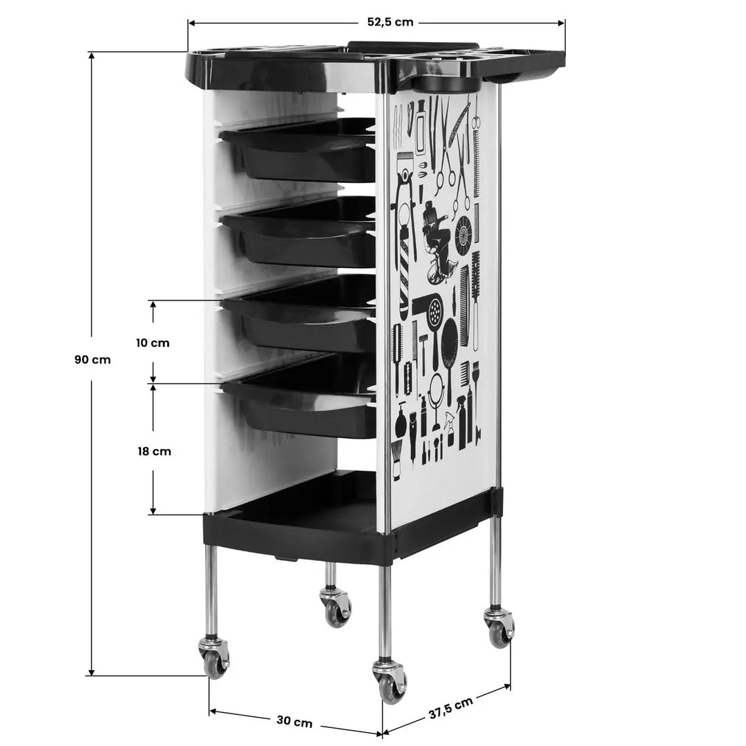 Gabbiano Friseurassistent X11-9 Weiss - Friseurassistent