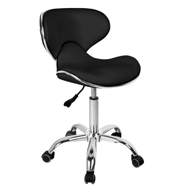 Schwarzer verstellbarer Drehstuhl Gabbiano Friseurhocker Q-4599 für Friseure