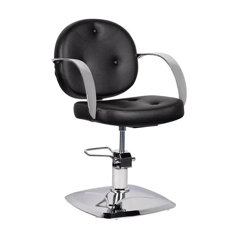 Gabbiano Friseurstuhl Asti Schwarz - Friseurstuhl
