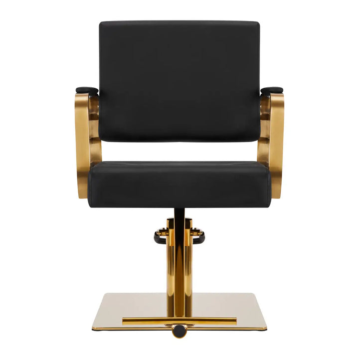 Gabbiano Friseurstuhl Avila Gold Schwarz - Friseurstuhl