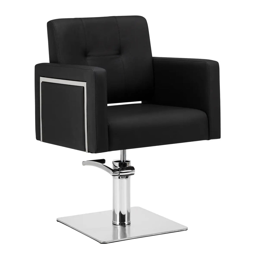 Gabbiano Friseurstuhl Bergamo Schwarz - Friseurstuhl
