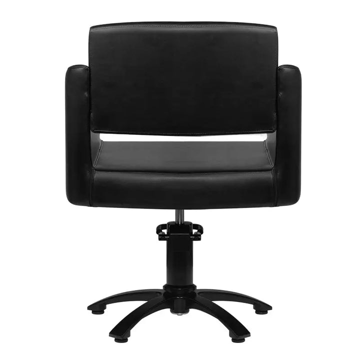 Schwarzer Friseurstuhl Gabbiano Bergen für elegante Friseursalons