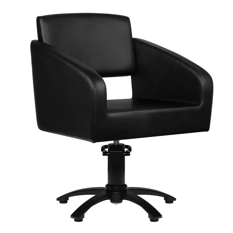 Schwarzer Friseurstuhl Gabbiano Bergen für professionelles Friseurstudio
