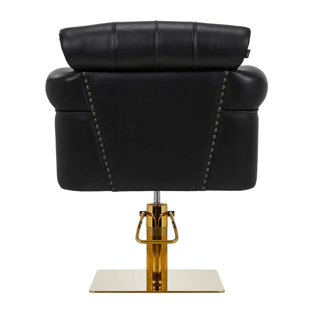 Gabbiano Friseurstuhl Berlin schwarz-gold