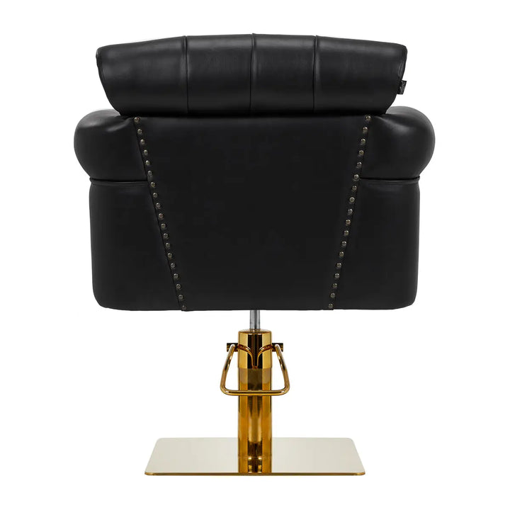Gabbiano Friseurstuhl Berlin schwarz-gold