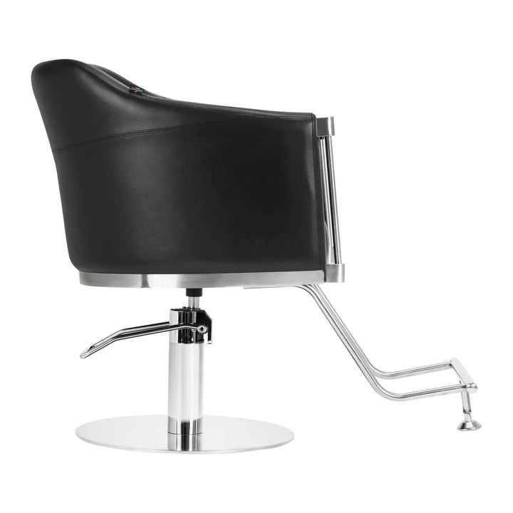 Gabbiano Friseurstuhl Burgos Schwarz - Friseurstuhl
