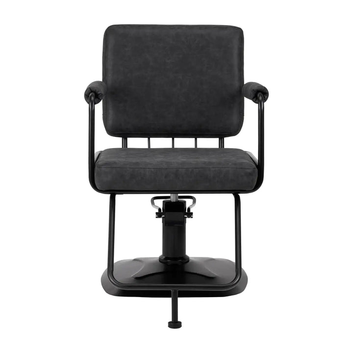 Gabbiano Friseurstuhl Catania Loft Old Leder schwarz