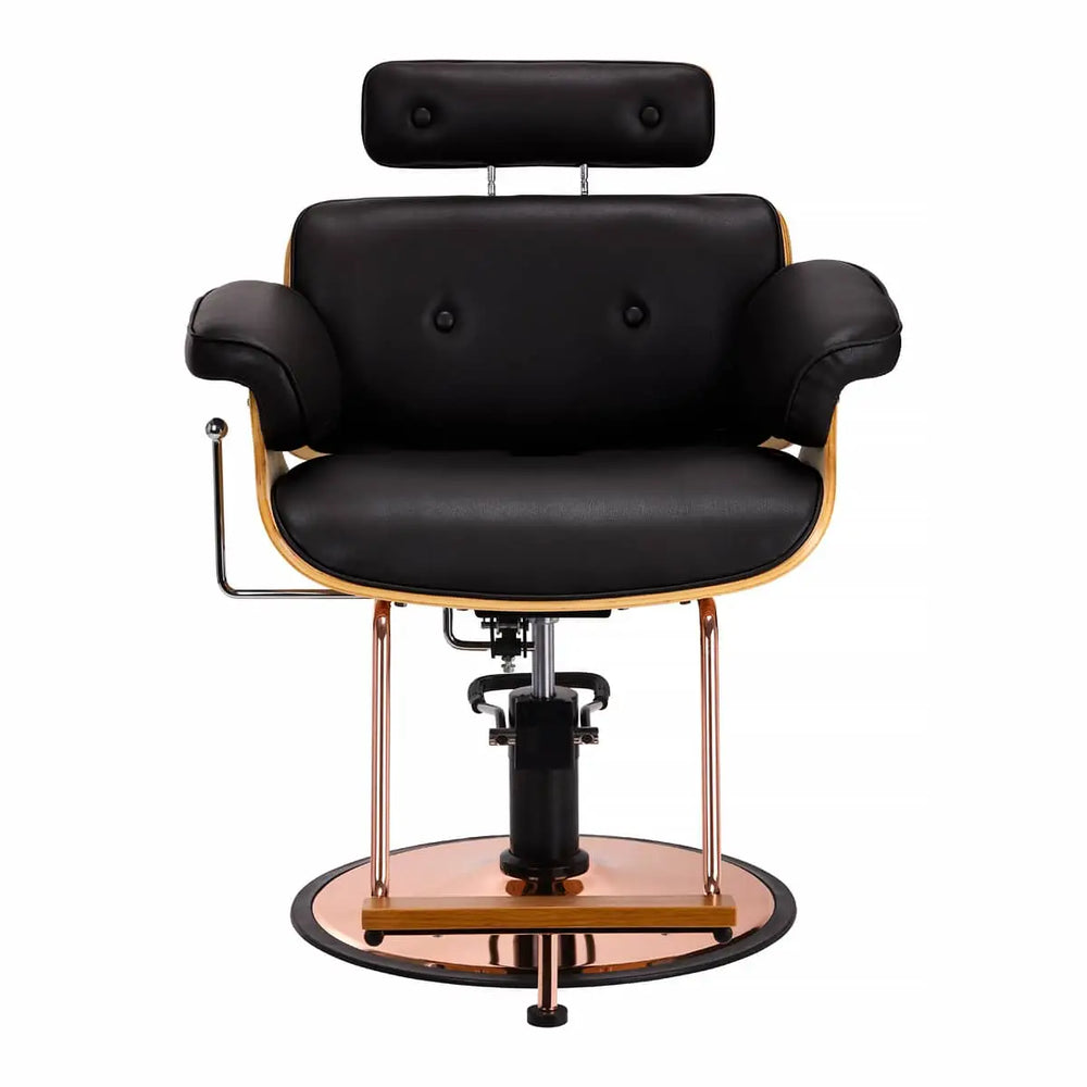 Gabbiano Friseurstuhl Florence Schwarz - Friseurstuhl
