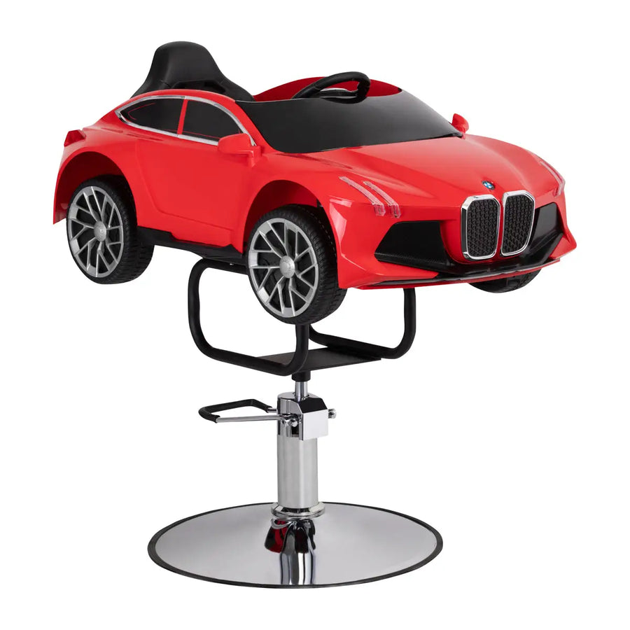Gabbiano Friseurstuhl für Kinder BMW Auto Rot - Friseurstuhl für Kinder