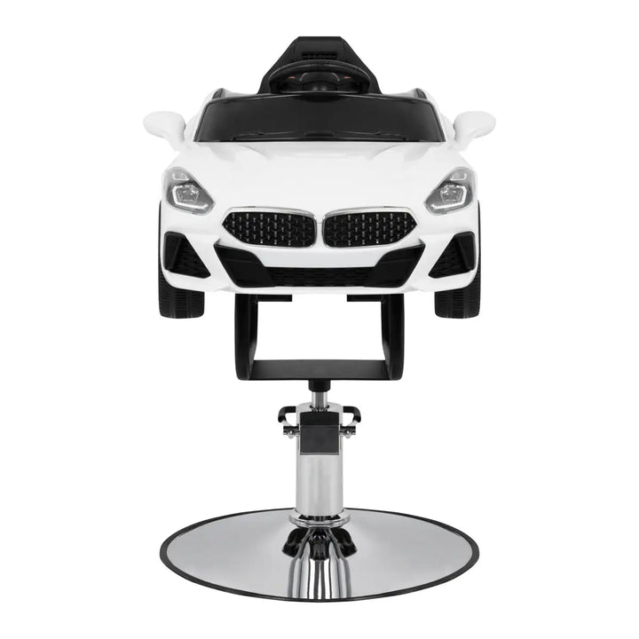 Gabbiano Friseurstuhl für Kinder BMW Auto Weiß - Friseurstuhl für Kinder
