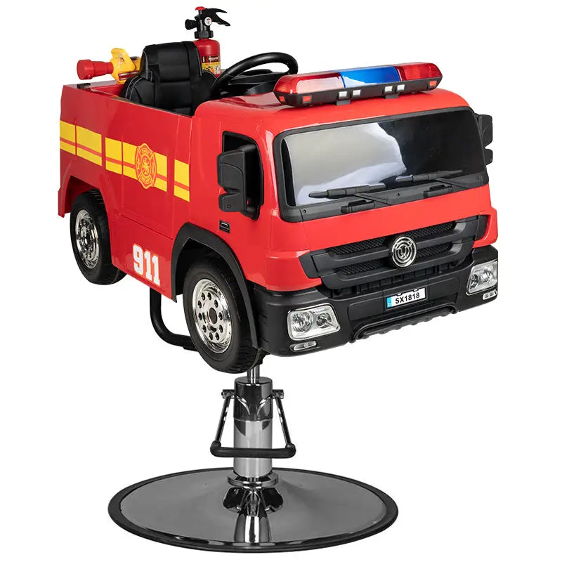Gabbiano Friseurstuhl für Kinder Feuerwehr - Friseurstuhl für Kinder