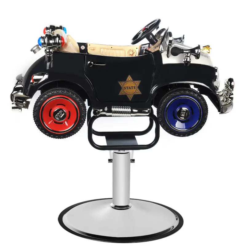 Polizeiwagen Friseurstuhl für Kinder Gabbiano B082, kindgerechtes Polizeiauto Design