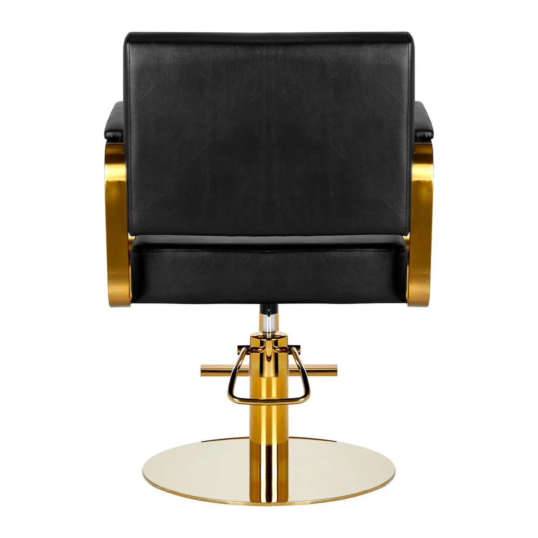Gabbiano Friseurstuhl Genua gold schwarz