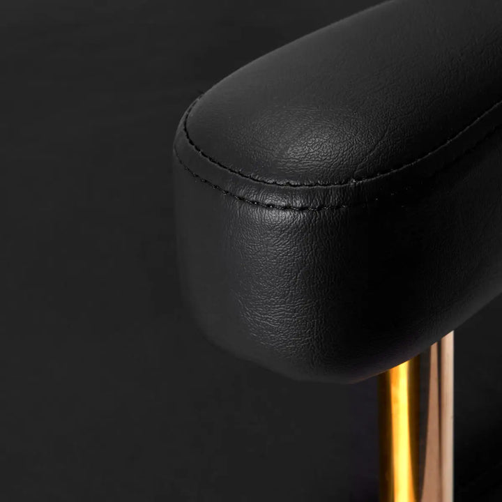 Gabbiano Friseurstuhl Granda Gold Schwarz - Friseurstuhl