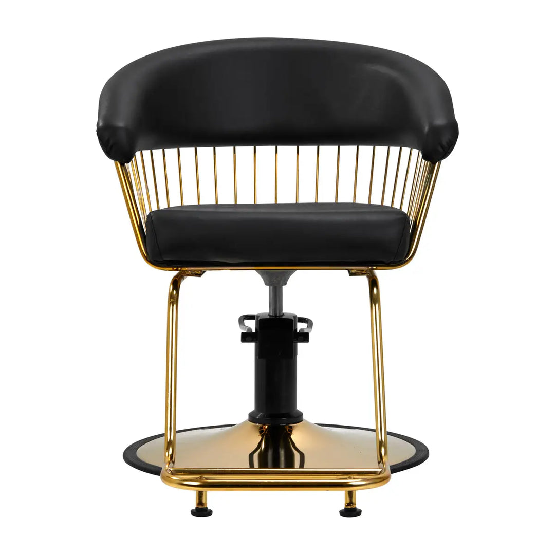 Gabbiano Friseurstuhl Lille gold schwarz - Friseurstuhl