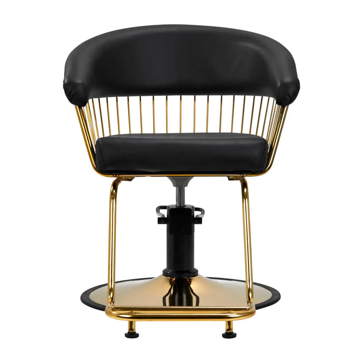 Gabbiano Friseurstuhl Lille gold schwarz - Friseurstuhl
