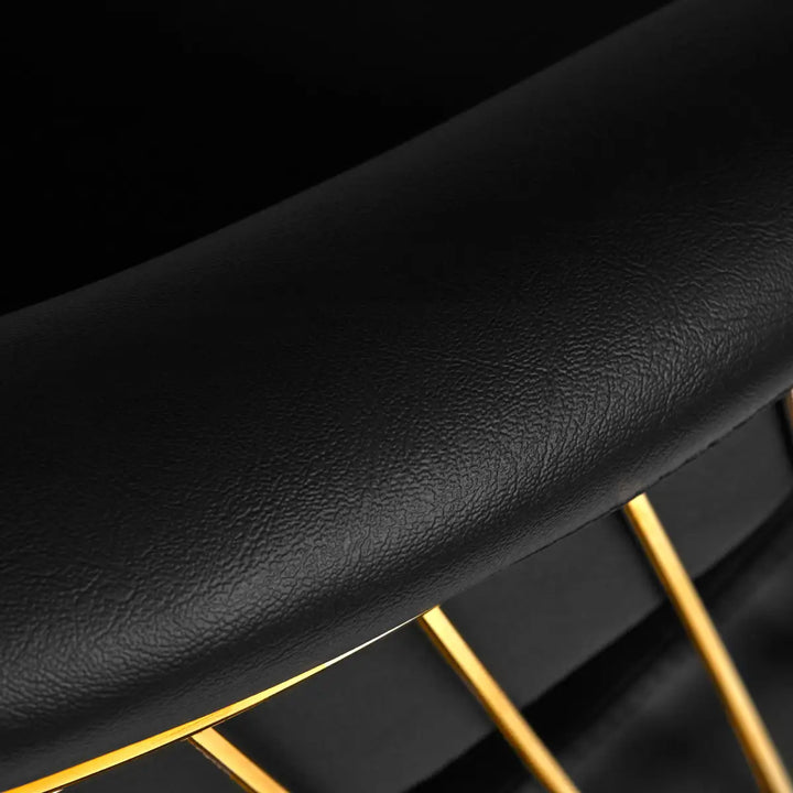 Gabbiano Friseurstuhl Lille gold schwarz - Friseurstuhl