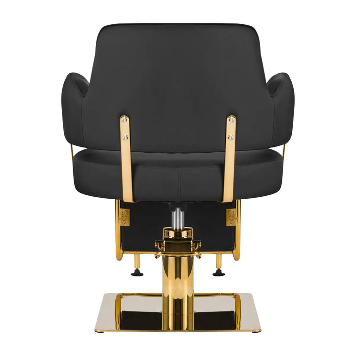 Gabbiano Friseurstuhl Linz Gold Schwarz - Friseurstuhl