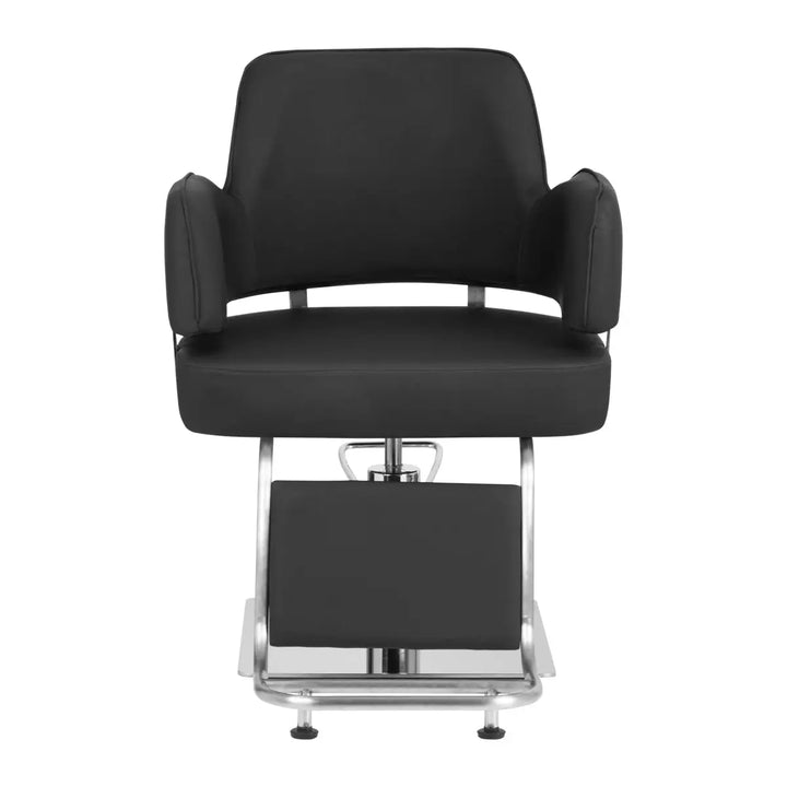 Gabbiano Friseurstuhl Linz Silber Schwarz - Friseurstuhl