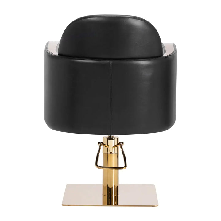 Gabbiano Friseurstuhl Malaga Gold Schwarz - Friseurstuhl