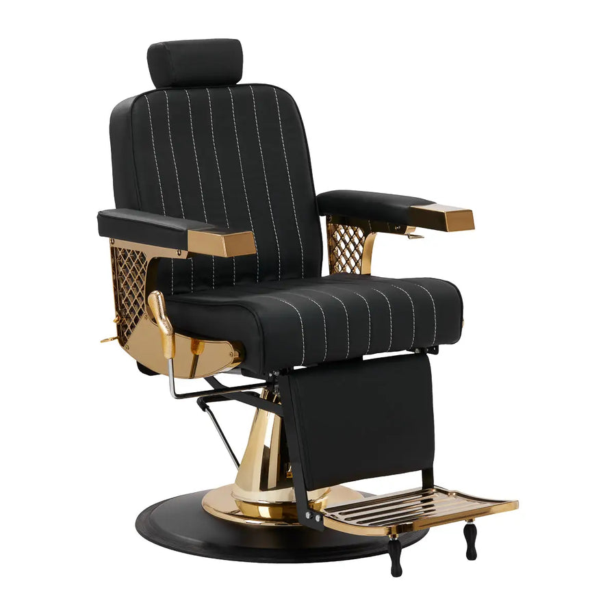 Gabbiano Friseurstuhl Marcus Gold - Friseurstuhl
