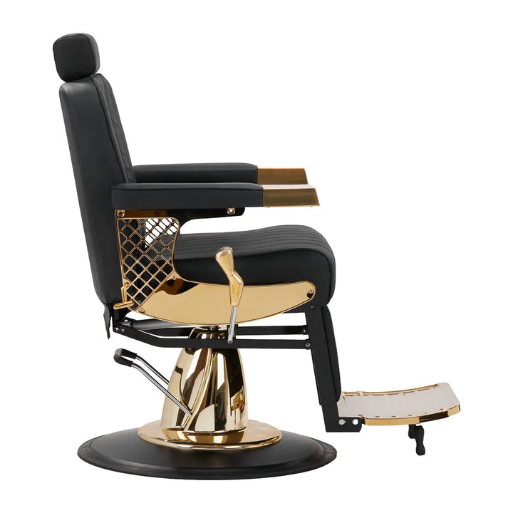 Gabbiano Friseurstuhl Marcus Gold - Friseurstuhl