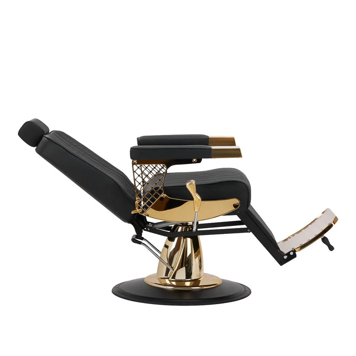 Gabbiano Friseurstuhl Marcus Gold - Friseurstuhl